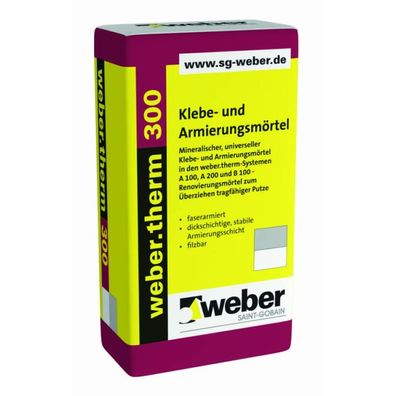weber. therm 300 grau, 30 kg, Klebe- und Armierungsmörtel (1,26 &euro; kg)