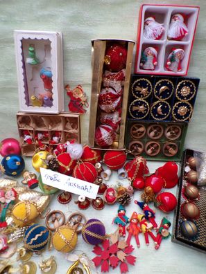 alter Christbaumschmuck Engel Glocken Wichtel Weihnachtskugeln Raritäten