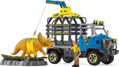 schleich 42565 Dinosaurier Truck Mission, für Kinder ab 5-12 Jahren, Dinosaurs - Spie