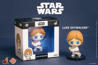 Hot Toys Cosbi Star Wars Luke Skywalker- Bobble Head Figur 007 - 9 cm Groß