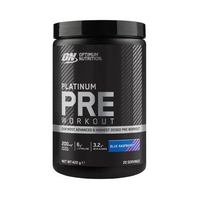 Optimum Nutrition Platinum Pump Pre-Workout (20 Serv) Blue Raspberry