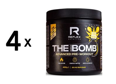 4 x Reflex Nutrition The Muscle Bomb (40 serv) Lemon Sherbet