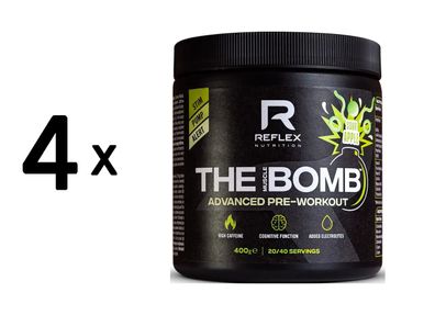 4 x Reflex Nutrition The Muscle Bomb (40 serv) Sour Apple