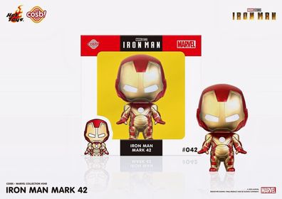 Hot Toys Cosbi Iron Man - Iron Man Mark 42 - Bobble Head Figur 042 - 9 cm Groß
