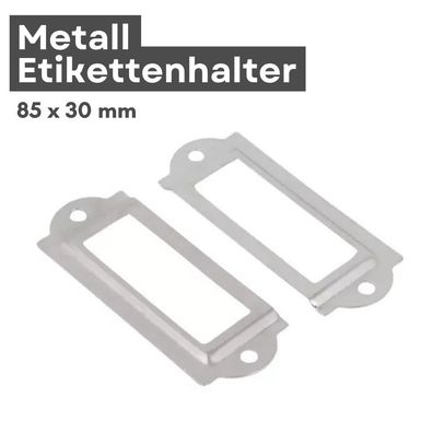 5 Stück Metall Etikettenhalter für Möbel, Schubladen & Schränke – Kartenhalter