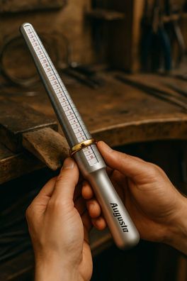 Präzisions Ringstock Ringmaß Aluminium für Ringumfang 41-76 mm Augusta