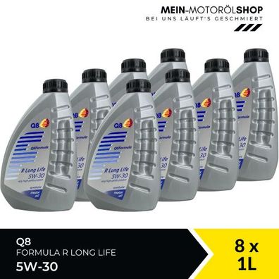 Q8 Formula R Long Life 5W-30 8x1 Liter