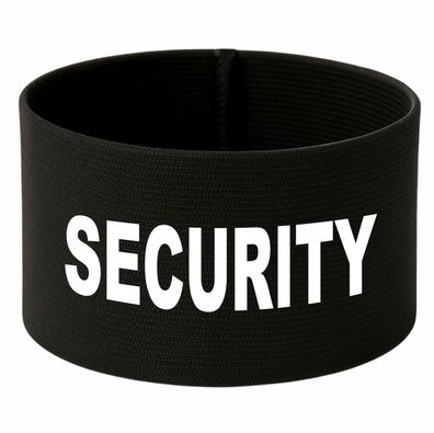 Gummielastische Armbinde 10cm Höhe mit Aufdruck Security