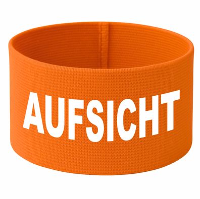 Gummielastische Armbinde 10cm Höhe mit Aufdruck Aufsicht