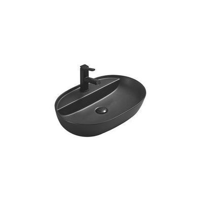 Mexen Adel Aufsatzwaschbecken 60 x 41 cm, Schwarz matt - 22166085