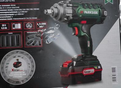 Parkside Akku-Drehschlagschrauber Kfz Starterset »PASSK 20-Li A1« inkl. Akku-/Ladeger