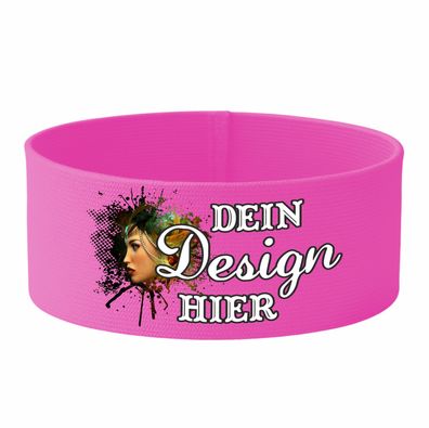 gummielstische Armbinde 5 cm personalisiert mit deinem Wunschmotiv