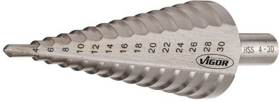 VIGOR HSS-Stufenbohrer 4 ? 30 mm V2396 4 - 30 mm