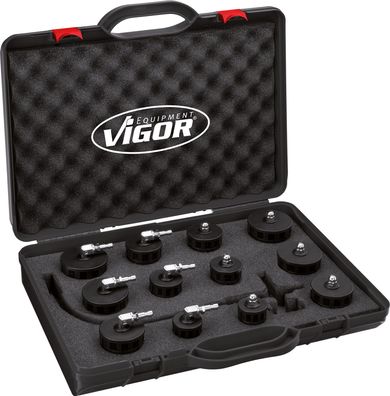 VIGOR Turbosystem-Abdrücker Satz für Klicksysteme V4192 12-teilig Anzahl