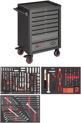 VIGOR Werkstattwagen Series L mit Sortiment V4219 248-teilig