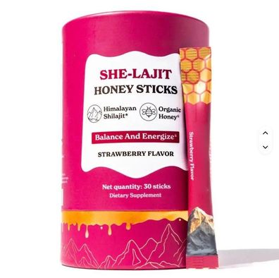 Tianyuan Formel Himalaya Shilajit Honig-Sticks für Frauen - Bio-Honig & Fulvinsäure