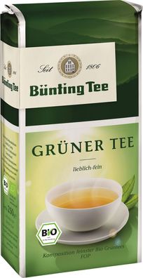 Bünting Tee Grüner Tee 180g lose, Bio