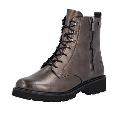 Remonte Schnürstiefel - Metallic Glattleder