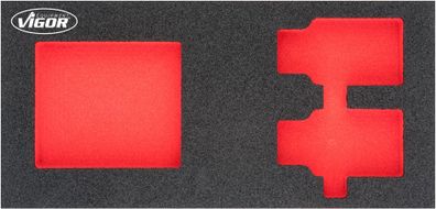 VIGOR Weichschaumeinlage leer V4908-L L x B x H: 393 mm x 188 mm x 35 mm