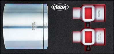 VIGOR Lager-Nabenschalen Satz mit Radlager-Fixierung V4908 4-teilig