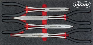 VIGOR Doppelgelenk Zangen Satz V4995 4-teilig Anzahl Werkzeuge: 4