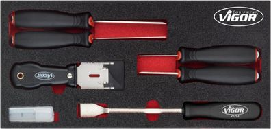 VIGOR Schaber Satz V5017 16-teilig Anzahl Werkzeuge: 16