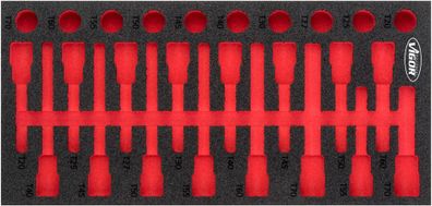 VIGOR Weichschaumeinlage leer V5095-L L x B x H: 393 mm x 188 mm x 35 mm