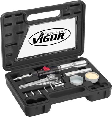 VIGOR Gas Lötkolben Satz V5512 12-teilig Anzahl Werkzeuge: 12