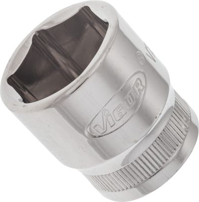 VIGOR Steckschlüsseleinsatz V2265N 3/8" Außen Sechskant Profil SW 19 mm