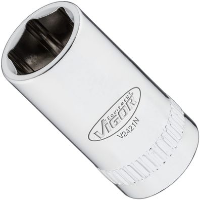VIGOR Steckschlüsseleinsatz V2421N 1/4" Außen Sechskant Profil SW 9 mm
