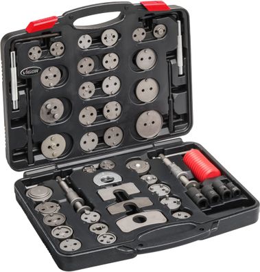 VIGOR Bremskolben-Rückstellwerkzeug Satz V3760N 50-teilig 9 22 20 11,5 mm