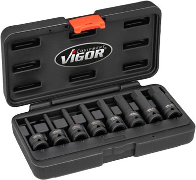 VIGOR Schlagschrauber Schraubendrehereinsatz Satz V7019 1/2" Innen Sechskant