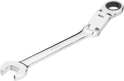 VIGOR Doppelgelenk Ratschen-Ring-Maulschlüssel V6752-15 Doppelsechskant SW 15 mm