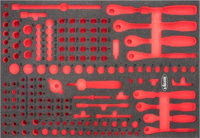 VIGOR Weichschaumeinlage leer V6821-L L x B x H: 563 mm x 393 mm x 35 mm