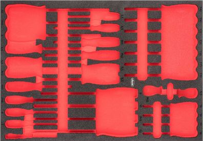 VIGOR Weichschaumeinlage leer V6813-L L x B x H: 563 mm x 393 mm x 35 mm