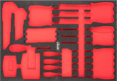 VIGOR Weichschaumeinlage leer V6814-L L x B x H: 563 mm x 393 mm x 35 mm