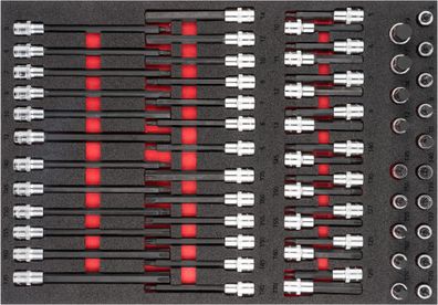 VIGOR Schraubendrehereinsatz Satz V6809 62-teilig 5 ? 19 · T20 ? T70