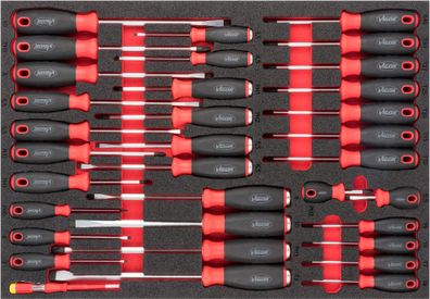 VIGOR Schraubendreher Satz V6813 34-teilig 0,5 x 3 ? 1,6 x 10 · PH0?PH3 ·T6?T40