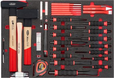 VIGOR Hammer-, Meißel- und Splinttreiber Satz V6817 51-teilig