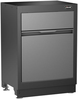 VIGOR Abfall-Unterschrank 676 mm V6000-033 L x B x H: 676 mm x 500 mm x 953 mm