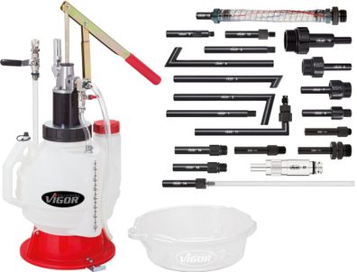 VIGOR Öl-Einfüllgerät mit Adapter Satz V4385N 21-teilig Anzahl Werkzeuge: 21