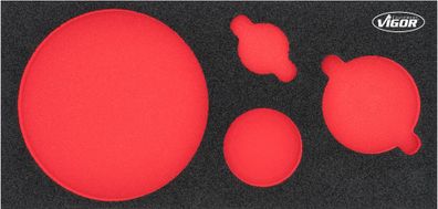 VIGOR Weichschaumeinlage leer V7263-L L x B x H: 393 mm x 282 mm x 35 mm