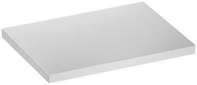 VIGOR Edelstahl-Arbeitsplatte klein V6000-0676-X L x B x H: 676 x 500 x 40 mm