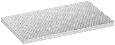 VIGOR Edelstahl-Arbeitsplatte klein V6000-0861-X L x B x H: 861 x 500 x 40 mm
