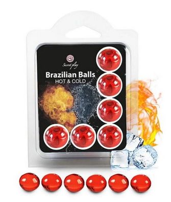 6 Balls HOT & COLD Öl Zäpfchen Analsex Stimulation heißer & kalte Kugeln Unisex