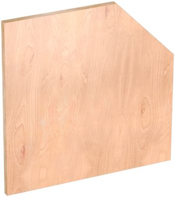 VIGOR Holz-Arbeitsplatte Tief Fünfeck V6000-01083-D L x B x H: 1083 mm x 700 mm