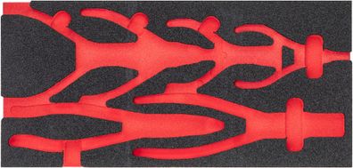 VIGOR Weichschaumeinlage leer V4999N-L L x B x H: 393 mm x 188 mm x 35 mm