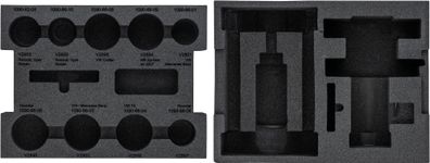 VIGOR Weichschaumeinlage leer V7857-L L x B x H: 393 mm x 282 mm x 35 mm