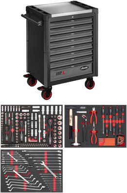 VIGOR Werkstattwagen Series L mit Sortiment V4219-X 248-teilig