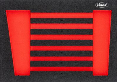 VIGOR Weichschaumeinlage L Leer V6640-L L x B x H: 563 mm x 393 mm x 35 mm